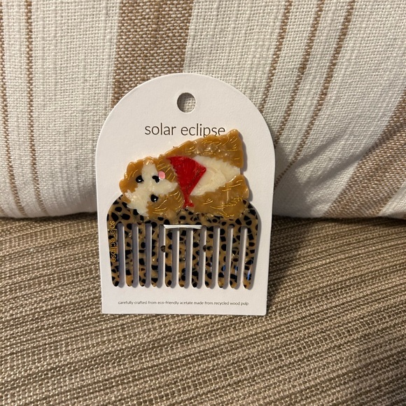 Free People x Solar Eclipse Hand-Painted Pocket Hair Comb - Picture 3 of 5